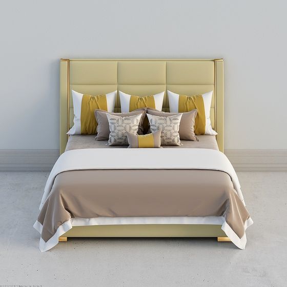 Urban Elegance Bed 3D model