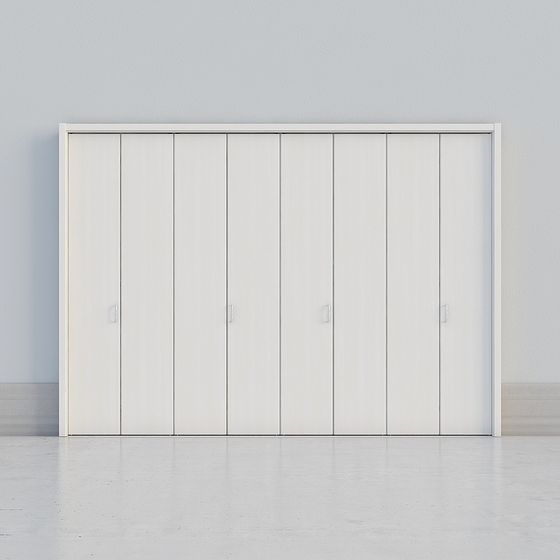 ประตูพับสีขาวโมเดิร์น