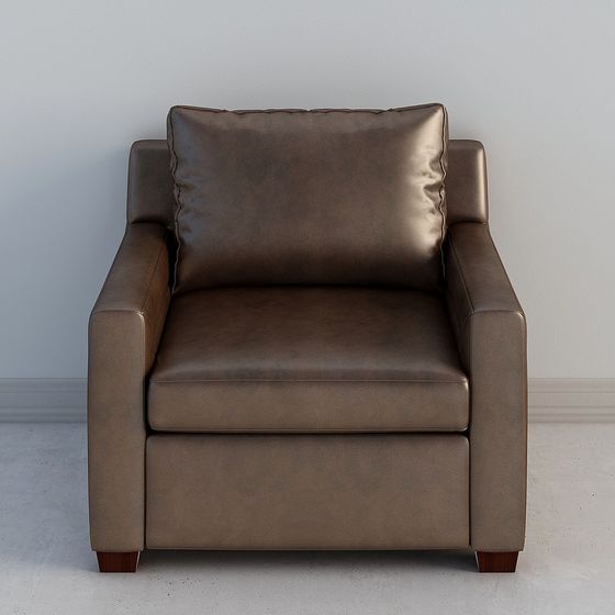 Cozy Leather Chair 3D model