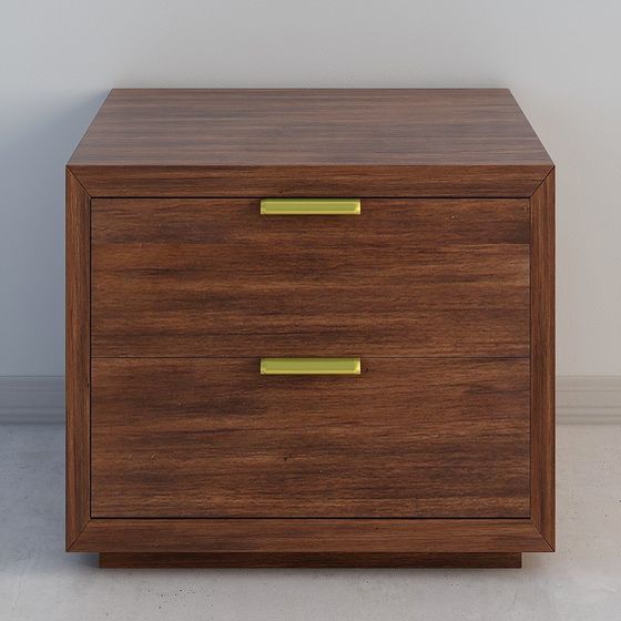 Urban Corner Nightstand 3D model - Modern Minimalist Design