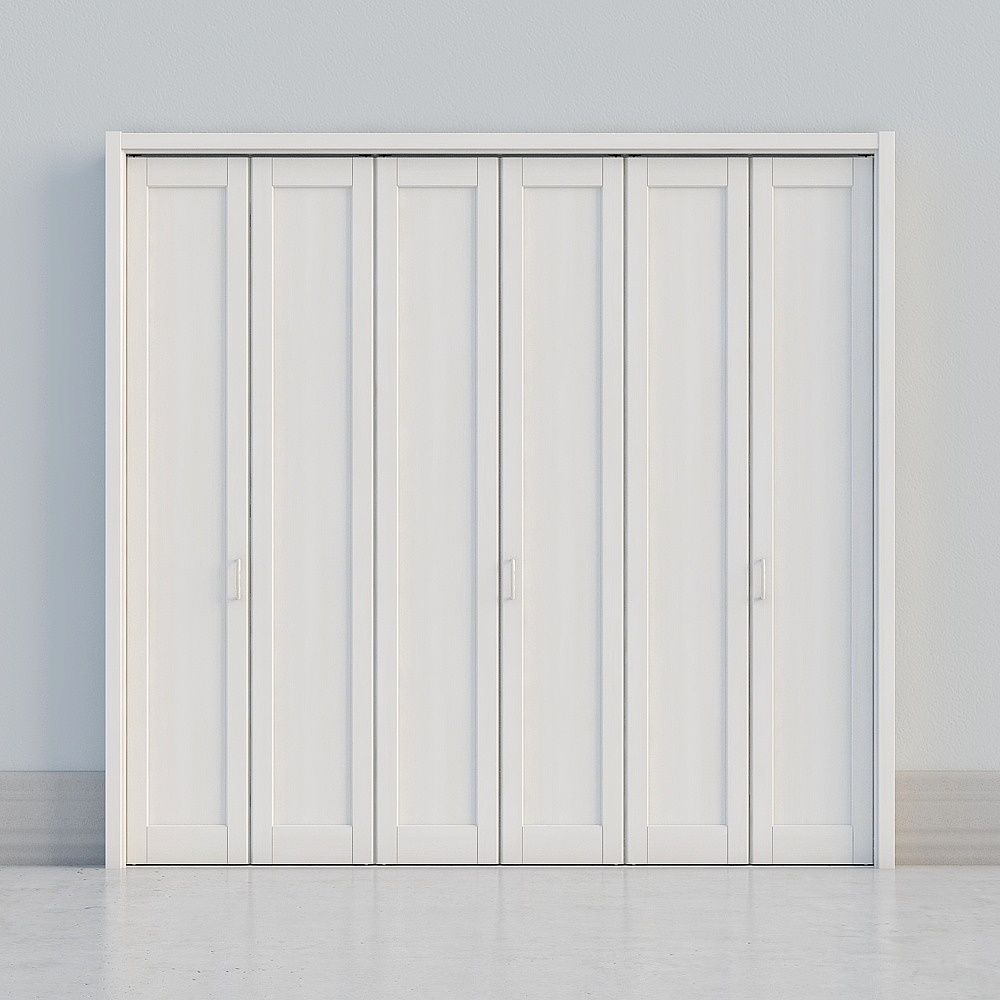 LIXIL wooden door - indoor door - BKC closet door - WW pure white - 3 fold