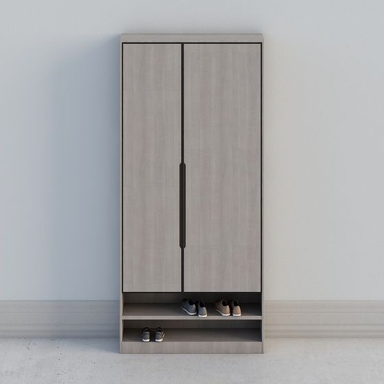 Modern Minimalist Shoe Cabinet 3D model