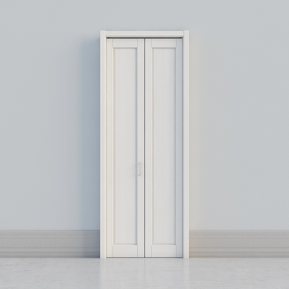 LIXIL wooden door - indoor door - BKD closet door - WW pure white - 1 fold