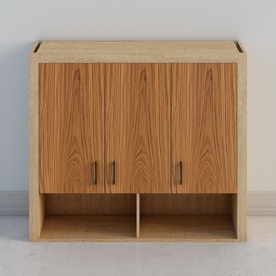 Stylish Urban Cabinet 3D model for Creative Spaces