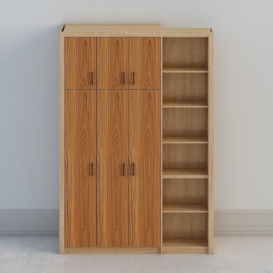 Sleek and Practical Storage Cabinet 3D model