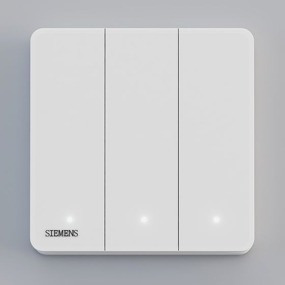 Siemens Minimalist Switch Panel 3D model