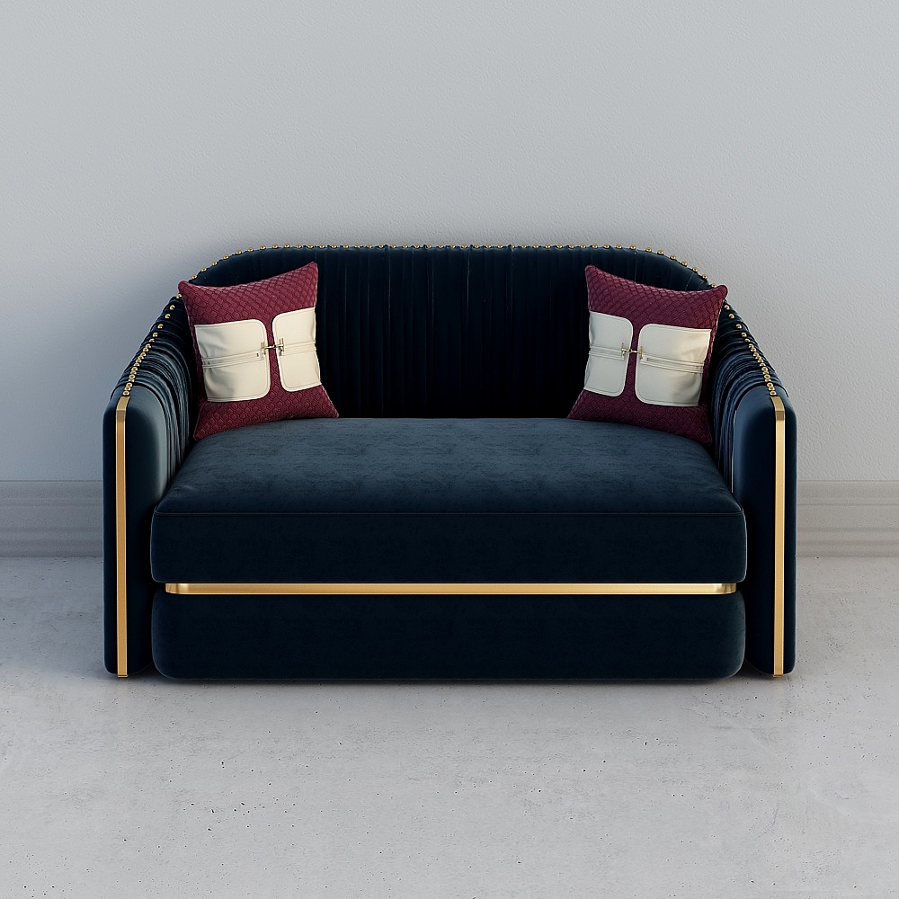 XQ054 Three-person sofa (2)