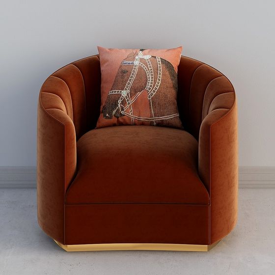 Cozy Curve Sofa 3D model