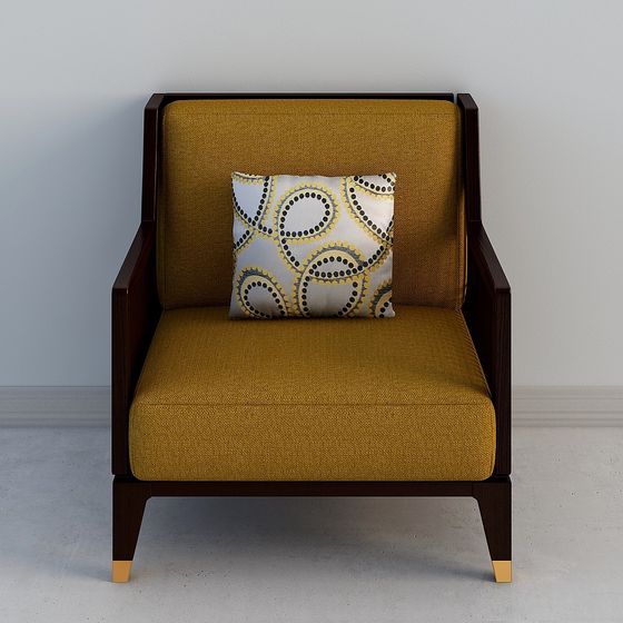 Cozy Corner 3D model - Modern Armchair Design