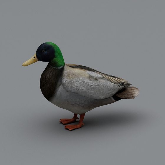 Charming Low Poly Duck 3D model for Creative Projects