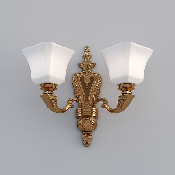 Elegant Vintage-Modern 3D Light Fixture Model