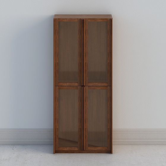 Earth Color Bookcase 3D Model for Home Use