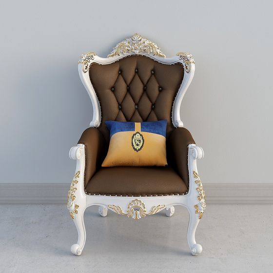 Royal Throne 3D model for Luxurious Interiors