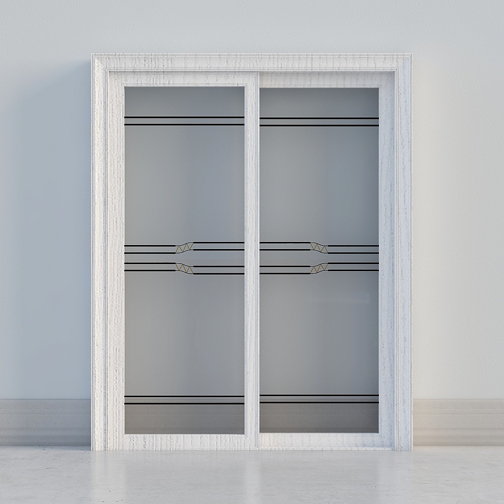 porte vitrée blanche moderne