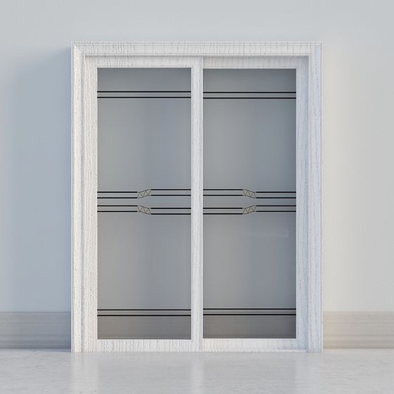 porte vitrée blanche moderne