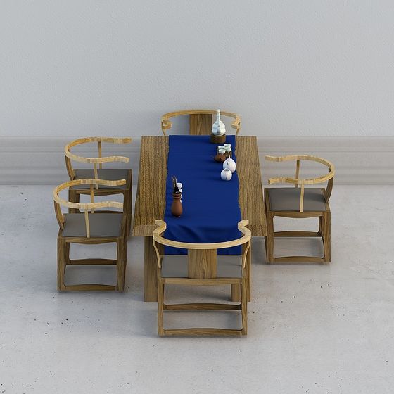 Tea Room Elegance 3D model for Contemporary Designs