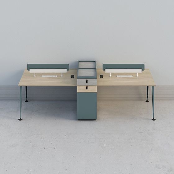 Stylish Office Desk 3D model for Creative Spaces