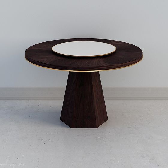 Elegant Round Table 3D model for Modern Design