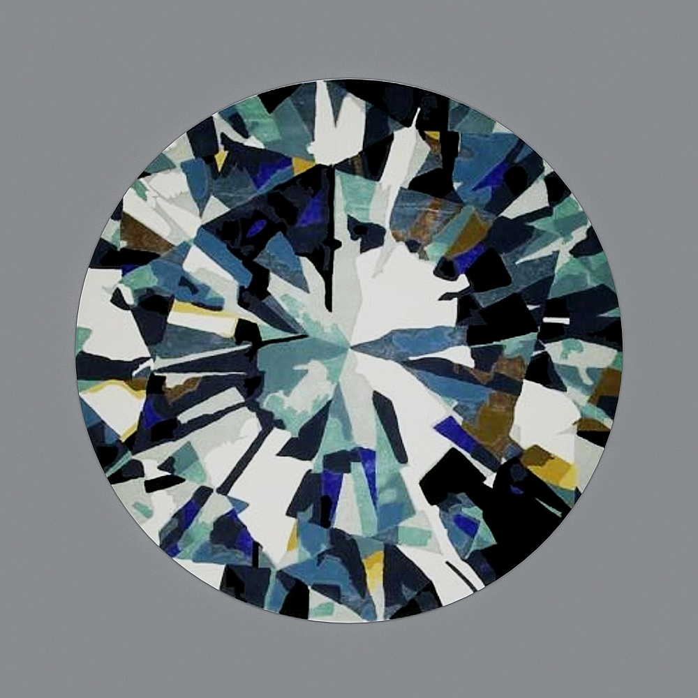 Stunning Low-Poly Diamond 3D Model