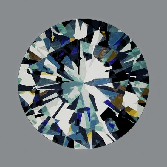 Stunning Low-Poly Diamond 3D Model