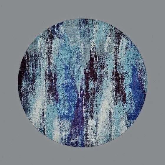 Abstract Watercolor Rug 3D Model for Creative Use