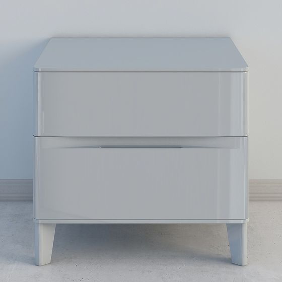 Modern Minimalist Bedside Table 3D model