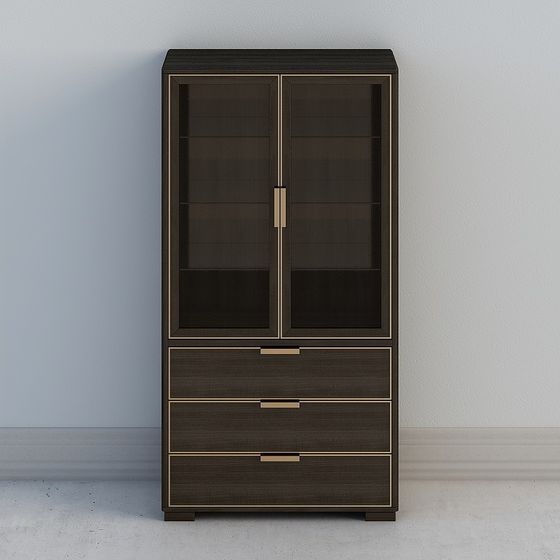 Urban Elegance Display Cabinet 3D model