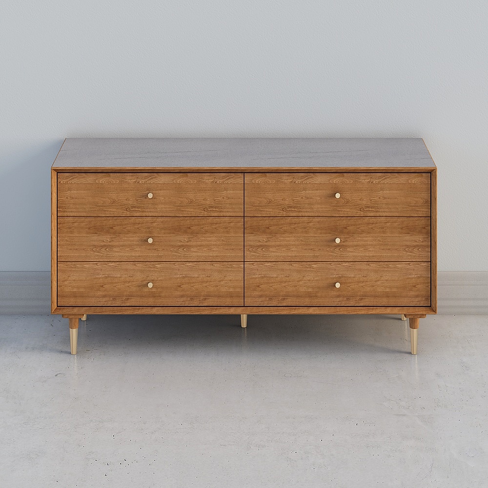 Mid-Century Modern Dresser 3D model