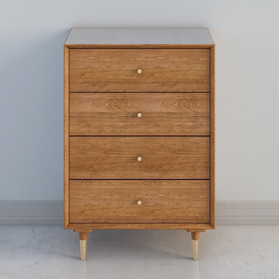 Mid-Century Modern Dresser 3D model