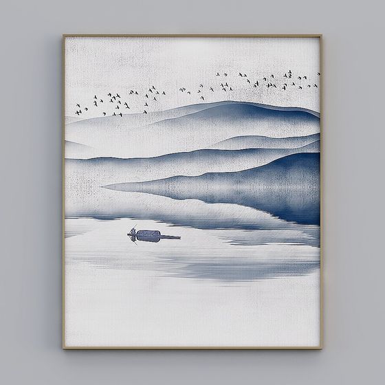 Snow Domain Solitary Boat 3D model