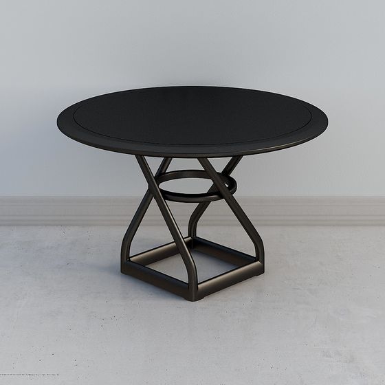 Stylish Round Table 3D model for Modern Spaces