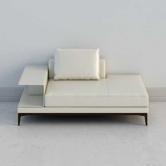 Elegant Minimalist Sofa 3D model for Modern Interiors