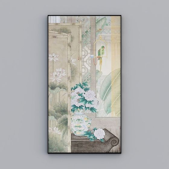 Elegant Oriental Garden 3D model