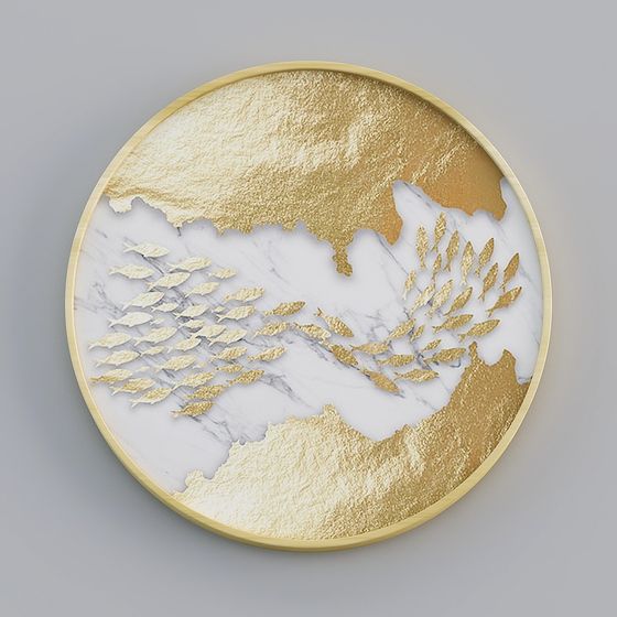 Alianza Decorativa - Lujo Ligero Chino - Redondo Individual - Pintura Decorativa - ZS061