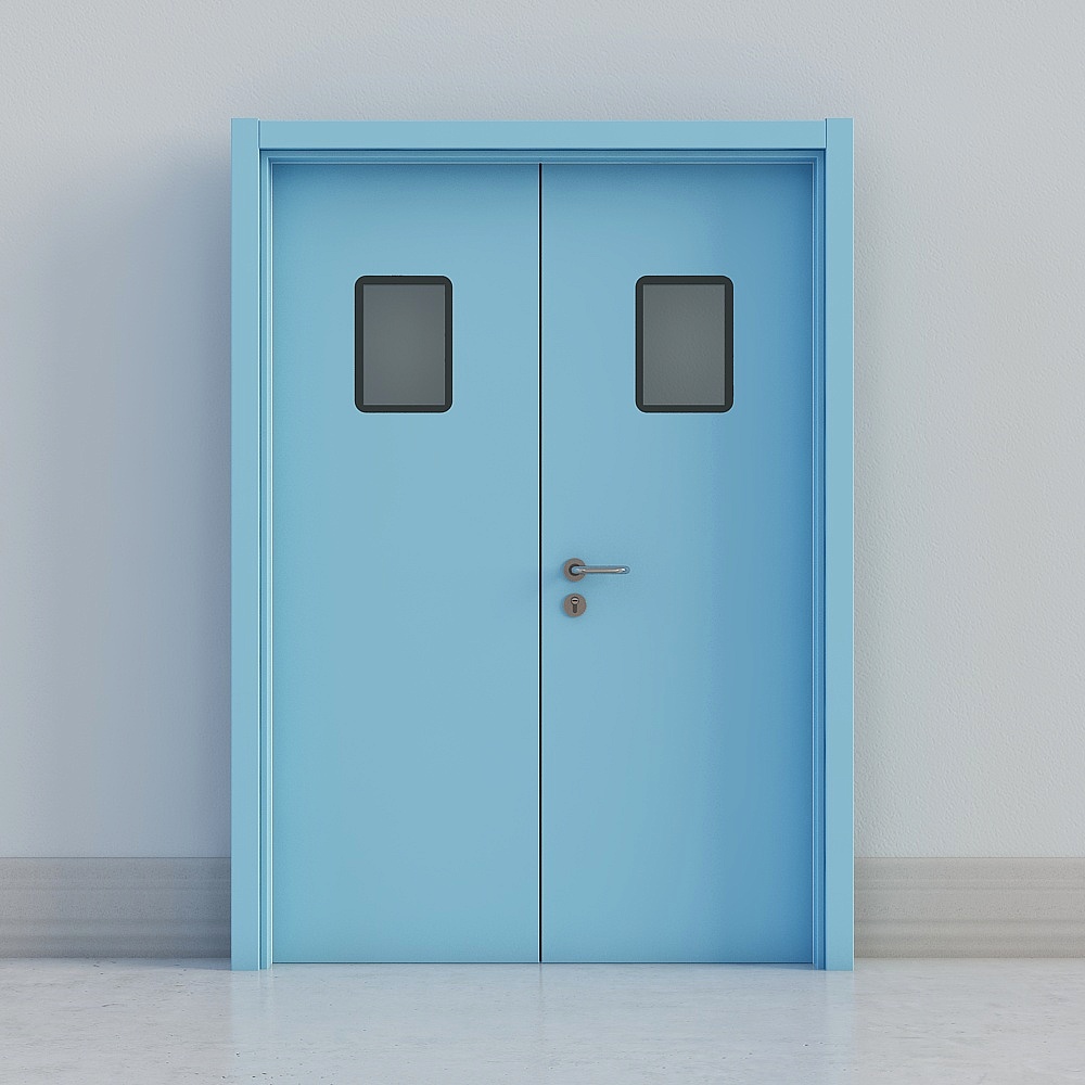 Medical double door