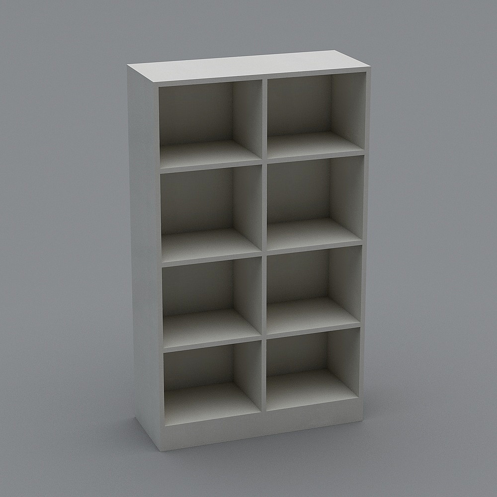 Modern Minimalist Bookshelf 3D model