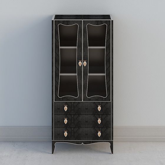 Art Deco Display Cabinet 3D model