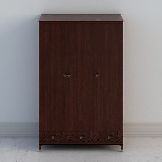 Vintage Style 3D Wardrobe Model