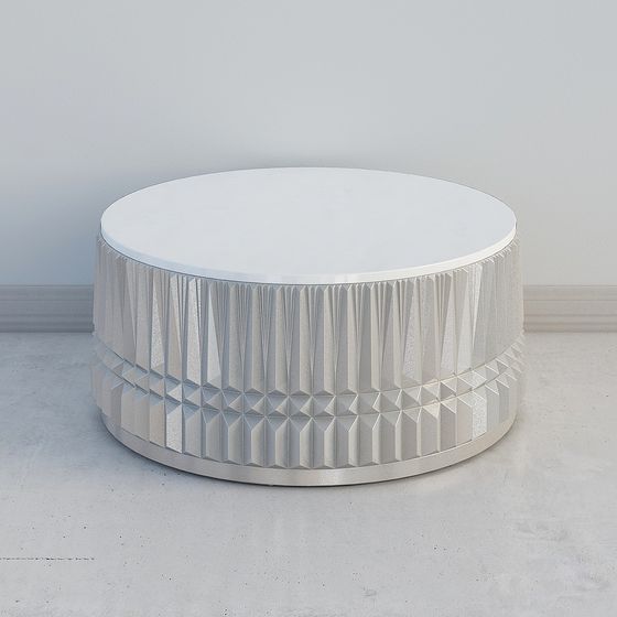 Sophisticated Round Coffee Table 3D model for Creative Spaces