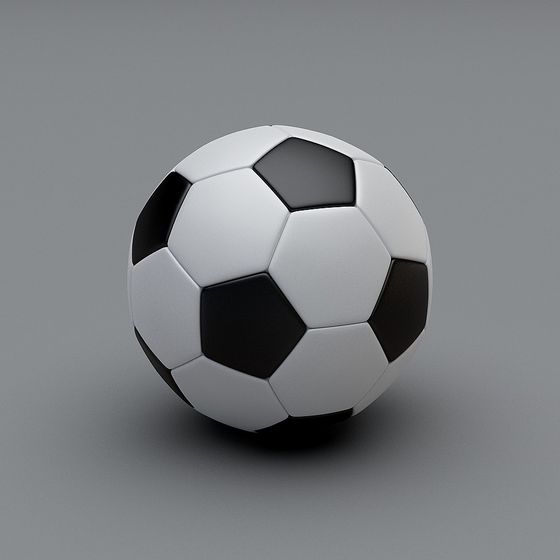 Stylish Soccer Ball 3D model with Unique Design