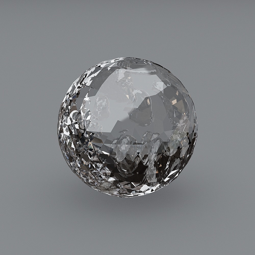Stunning Crystal Ball 3D Model
