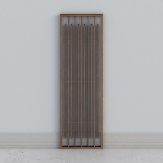 Unique Glass Panel Partition 3D model