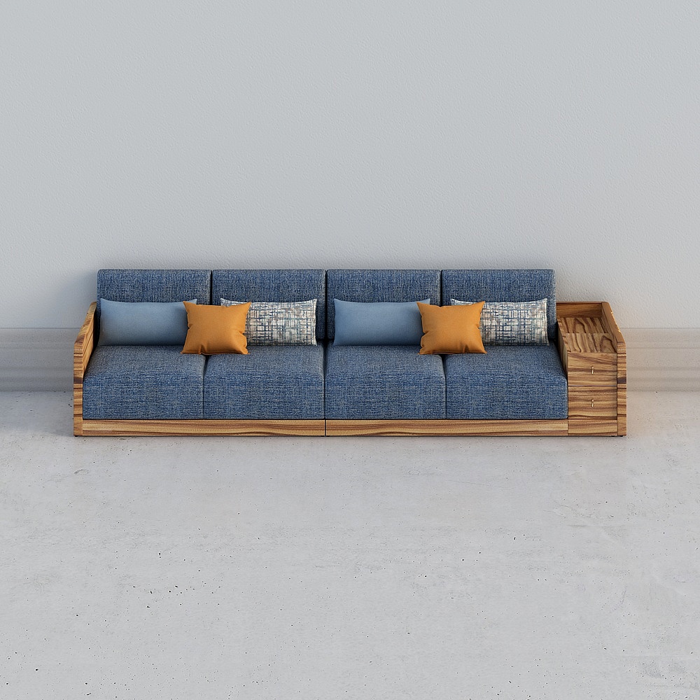 A wood spring breeze 8012 corner sofa