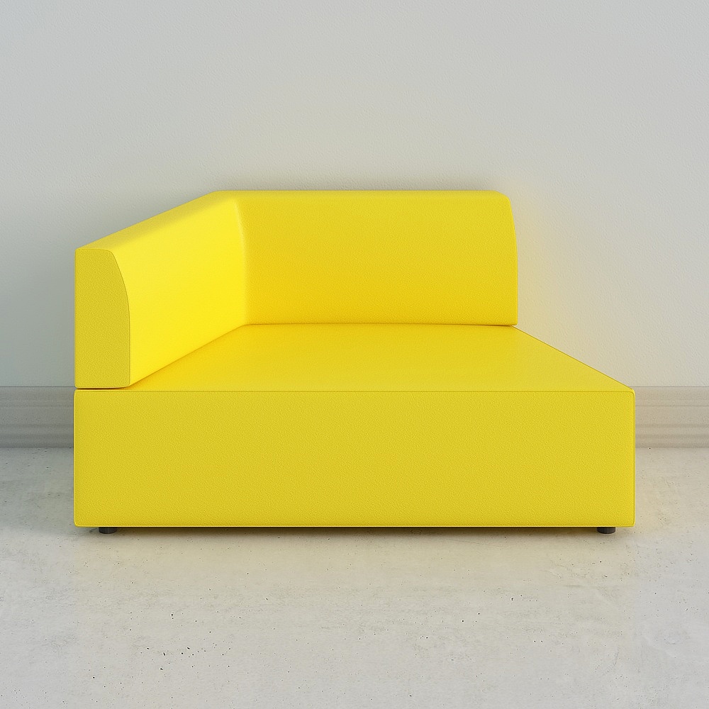 Yellow Block Sofa 1