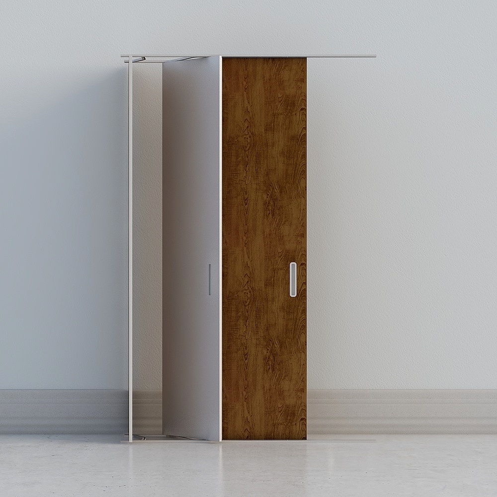 Wooden Sliding Door 3D model