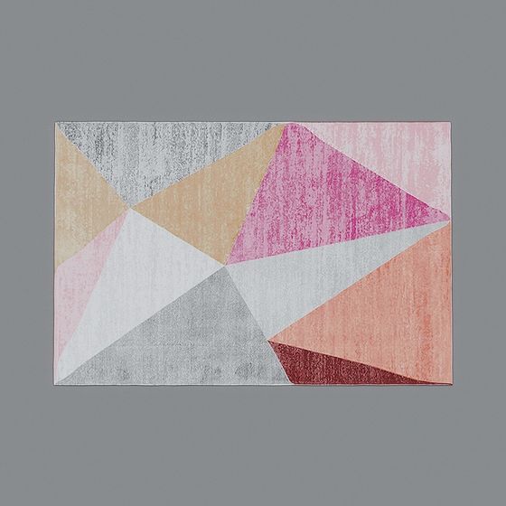 Tappeto in tessuto geometrico nordico 361247-3