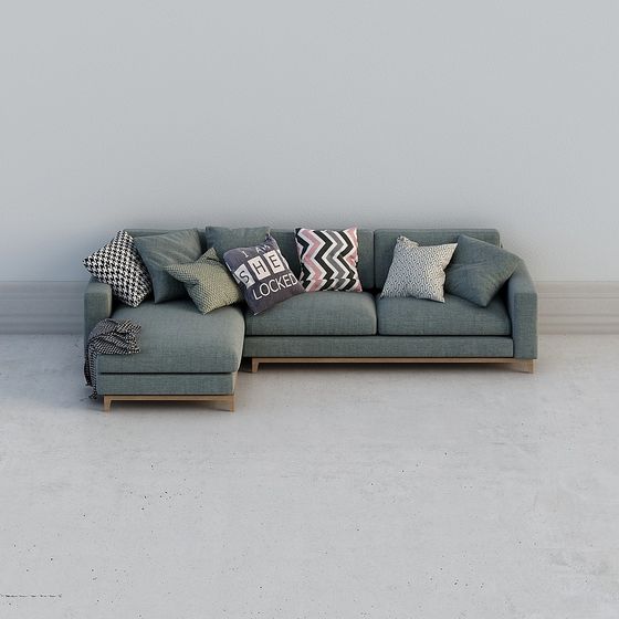 Modern Minimalist 3D Sofa Model