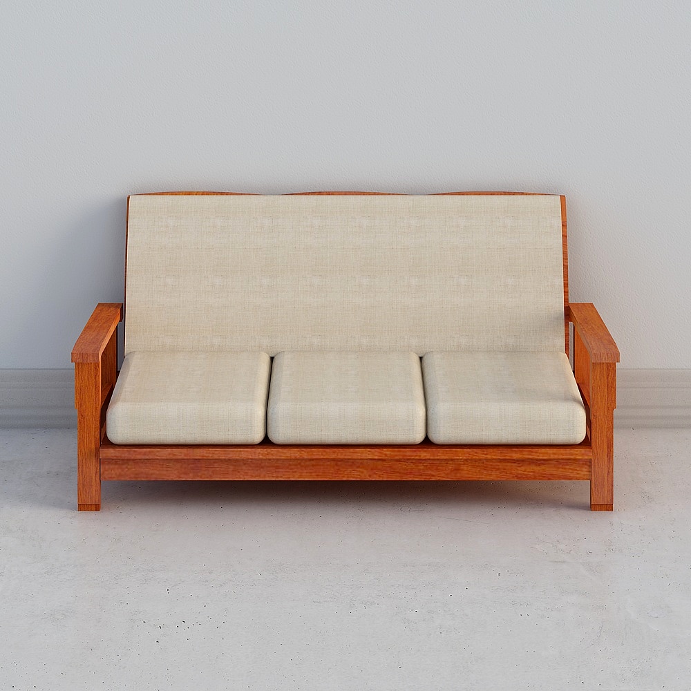 Sillón grande de tres plazas de tela 20190904