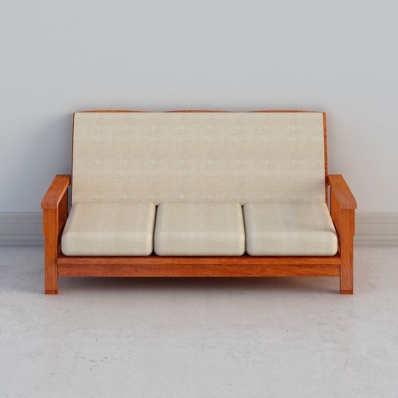 Sillón grande de tres plazas de tela 20190904