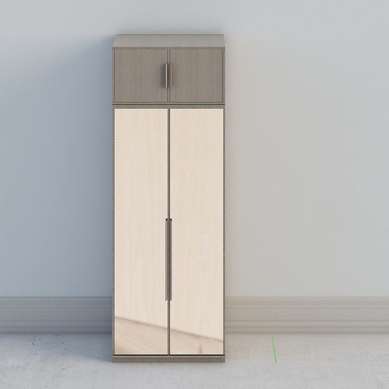 Modern Low-Poly Wardrobe 3D model Design